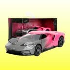 Jada 34851 1/32 PINK SLIPS - 2017 Ford GT - silver and pink