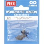 Peco R-2 OO/HO Simplex Auto Couplers Original Metal Type
