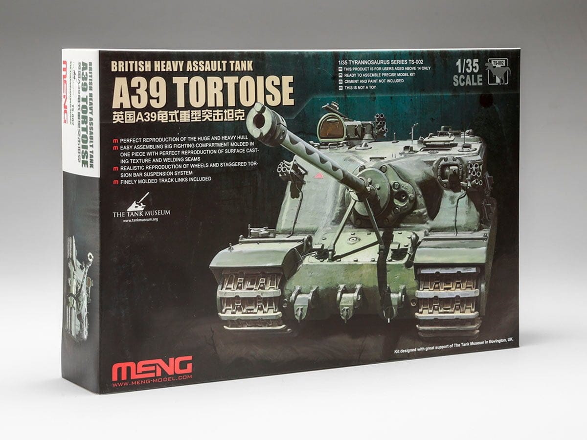 Tortoise Model Kit Meng TS-002 1/35 A39 Tortoise Heavy Assault Tank – The Dartford Model ...