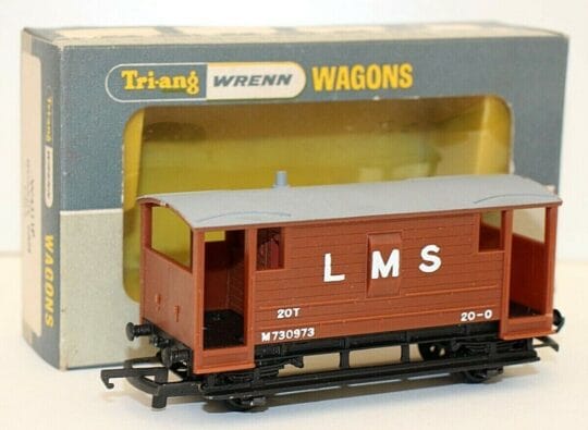 Wrenn W4311 OO Gauge Guards Van L.M.S. Bauxite - Pre Loved - Very Good Condition