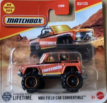 Field Car Matchbox 1/64 93/125 MBX Field Car Convertible – The Dartford Model Corner