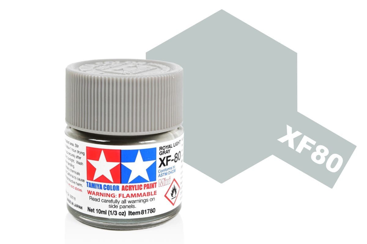 Tamiya 81780 Acrylic Mini XF-80 Naval Sea Grey - Image 2