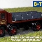 BT Models AA89 AEC Mammoth Major Flatbed Rosser of Pontilliw 1957-1967