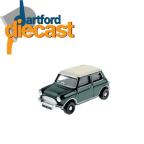 Oxford Diecast 1/76 Scale Almond Green/Old English White Austin Mini