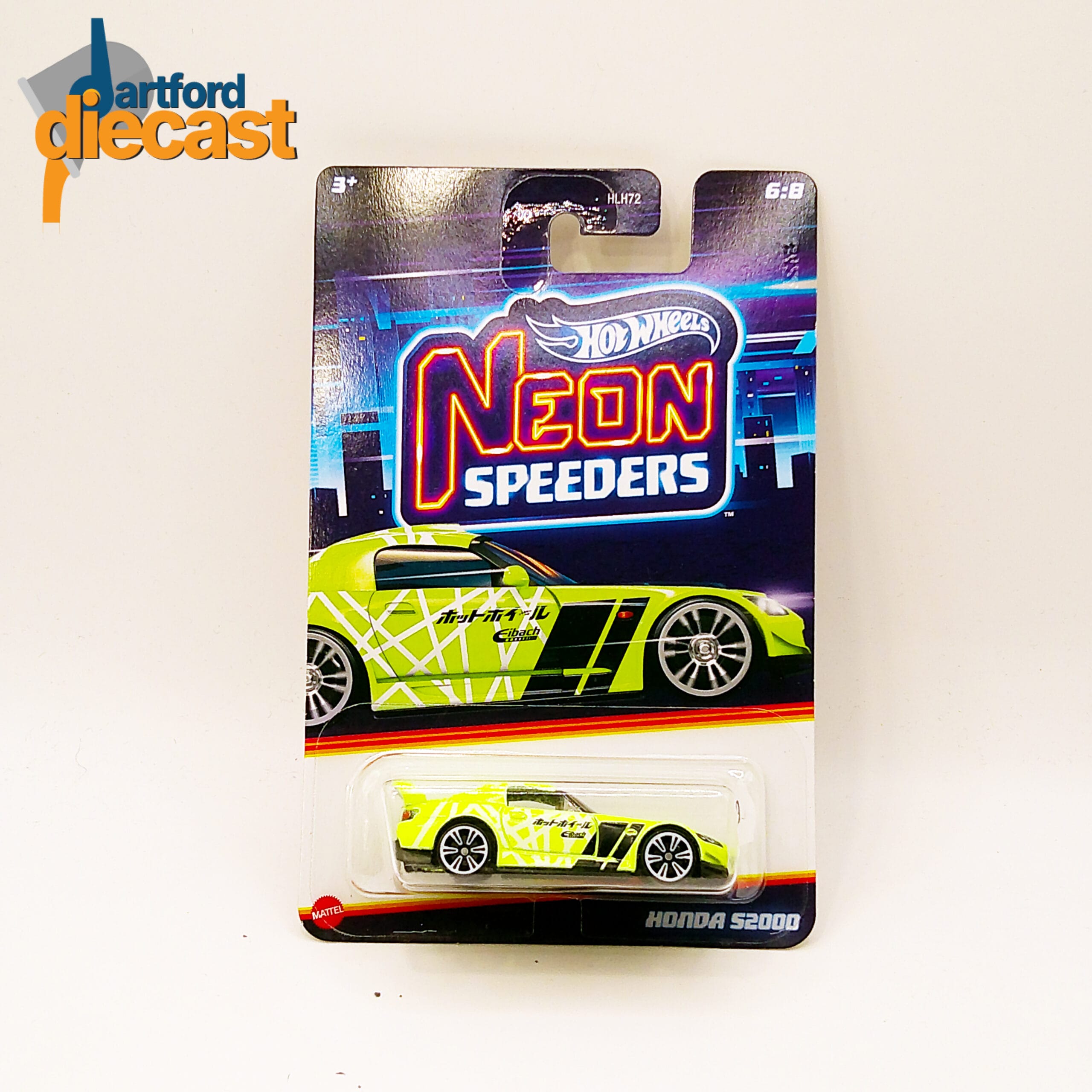 HotWheels 1/64 Scale Neon Speeders Honda S2000