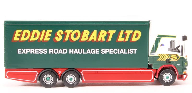 Atlas Editions 649128 1/76 Eddie Stobart Scania 94D 6 wheel box van