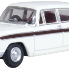 Oxford Diecast 76ACF007 Austin Cambridge Snowberry White/embassy Maroon