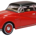 Oxford Diecast 76ATL005 Austin Atlantic Saloon Ensign Red