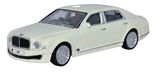 Oxford Diecast 1/76 76BM001 Bentley Mulsanne White
