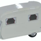 Oxford Diecast 76CC001 Carlight Continental Caravan Light Grey
