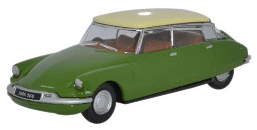 Oxford Diecast 1/76 76CDS001 Sherwood Green/Daffodil Citroen DS19