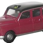 Oxford Diecast 1/76 76FX4003 FX4 Taxi Maroon & Black