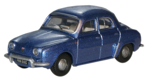 Oxford Diecast 76RD003 Metallic Blue Renault Dauphine - 1/76 Scale