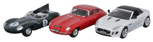 Oxford Diecast 76SET19 1/76 Jaguar Sports Car Set D E F Types