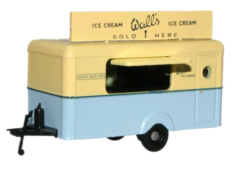 Oxford Diecast 76TR004 Walls Ice Cream Mobile Trailer