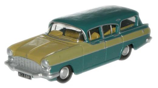 Oxford Diecast 76CFE005 1/76 Glade Green and Honey Gold Cresta Friary Estate
