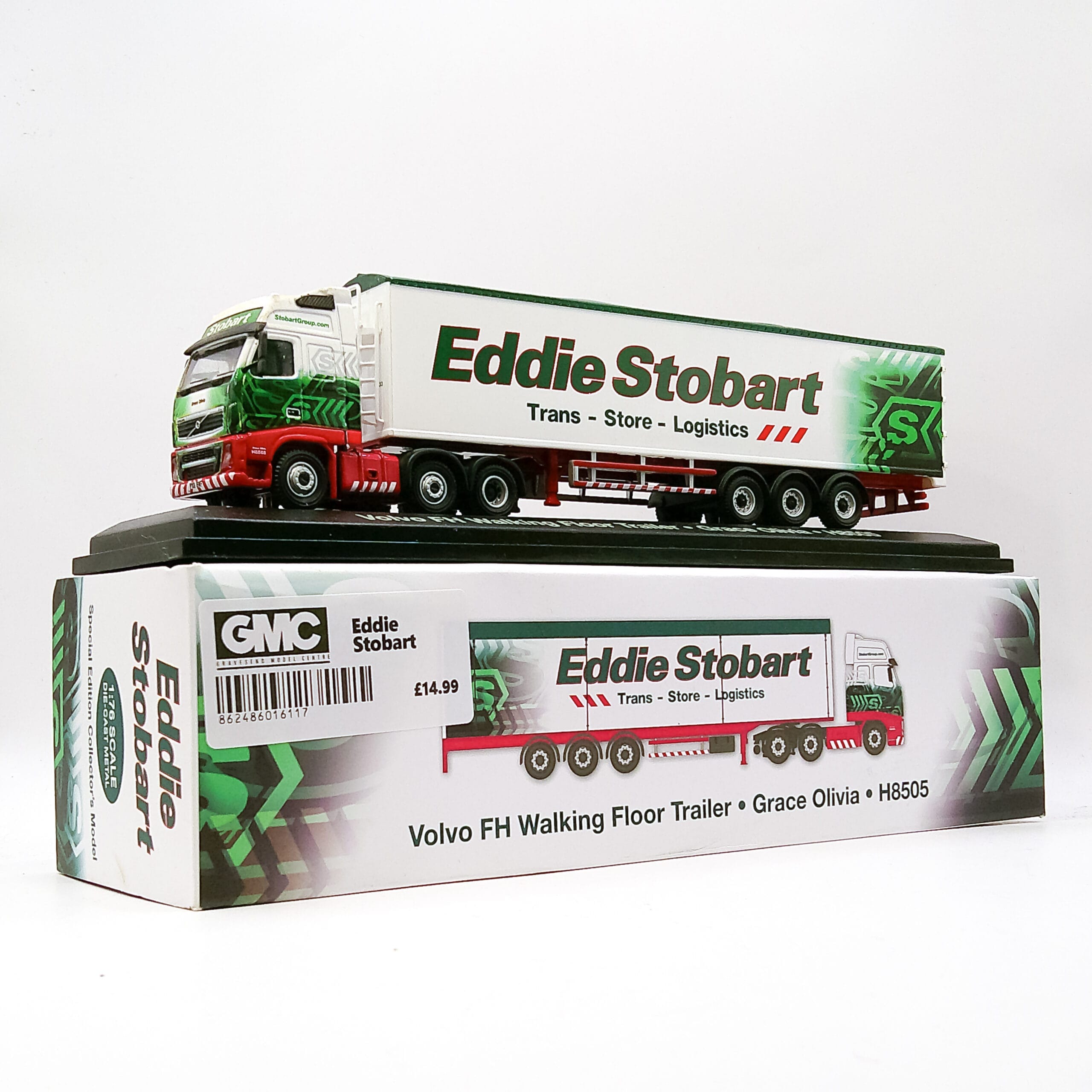 ATLAS 1/76 H8505 Eddie Stobart VOLVO Walking Floor Grace Olivia