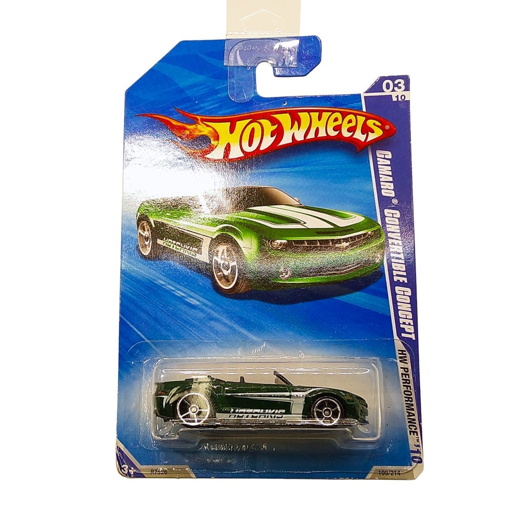 Hot Wheels 1/64 Camaro Convertible Concept Green