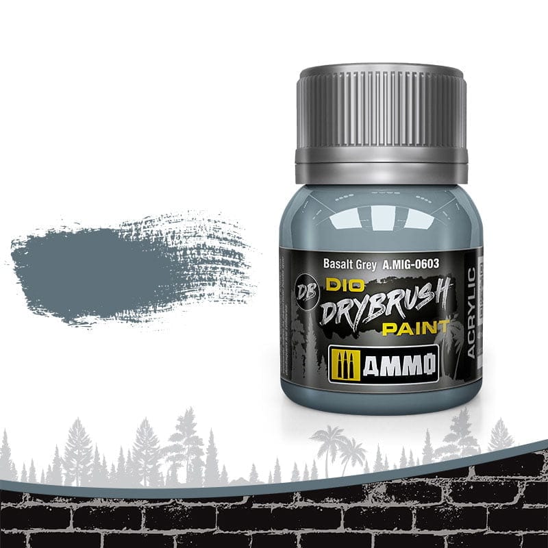 Ammo 0603 Dry Brush Paint - Basalt Grey