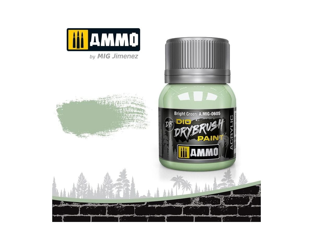 Ammo 0605 Dry Brush Paint - Bright Green