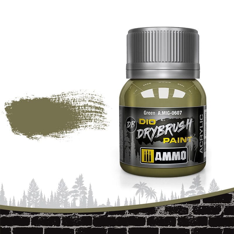 Ammo 0607 Dry Brush Paint - Green