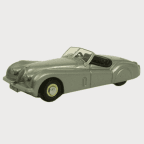 Oxford Diecast 76XK120002 Jaguar XK120 Silver - 1:76 Scale