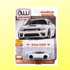 Autoworld 1/64 AWSP172A 2021 Dodge Charger SRT Hellcat Redeye White Knuckle