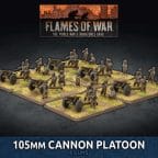 Flames of War UBX82 105mm Cannon Platoon (6 Guns)