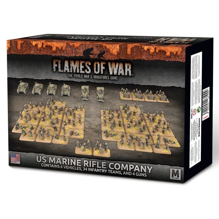 Flames of War USAB15 US Marine Rifle Company Army Deal (LTD Edition)