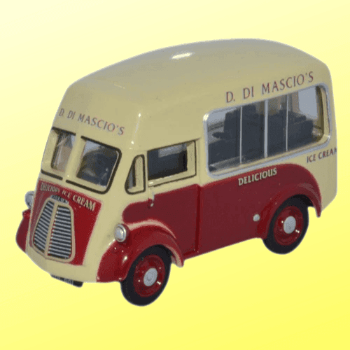 Oxford Diecast 76MJ011 Morris J Ice Cream Di Mascios 1/76 Scale