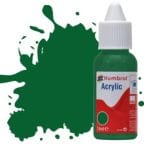 Humbrol Acrylic No 120 Light Green Matt Dropper Bottle