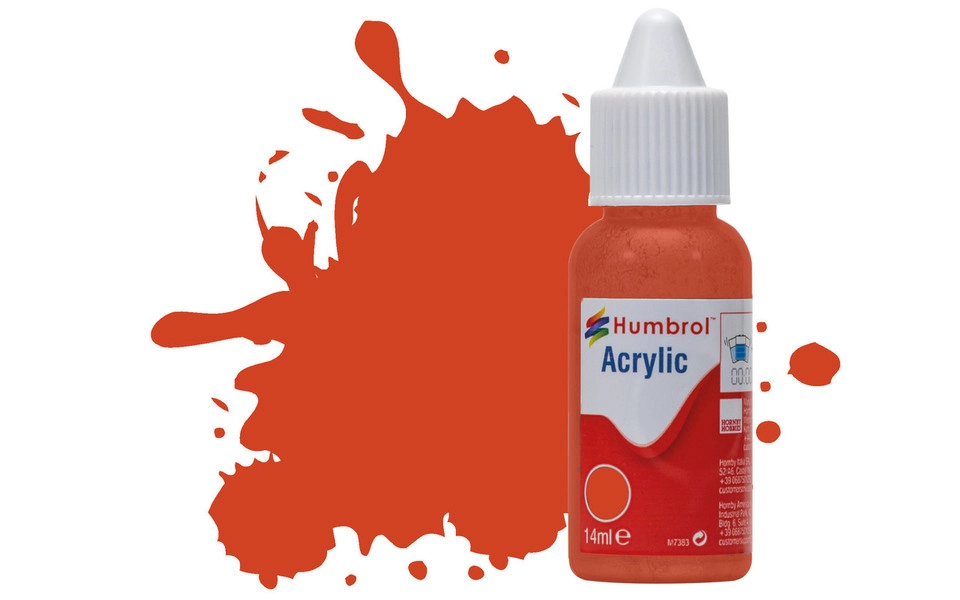 Humbrol Acrylic No. 132 Satin Red