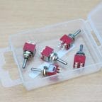 Expo Tools A28092 Pack of 5 DPDT Sub Miniature switches. 2 positions