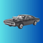IXO U43RDC007 1/43 Dodge Charger 1970 w/ Blown Engine  IA43007