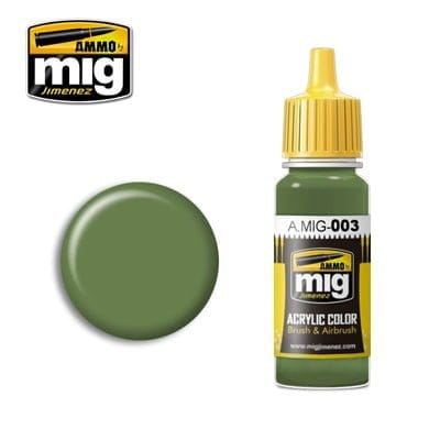 Mig 003 RAL 6011 RESEDAGRUN ACRYLIC PAINT