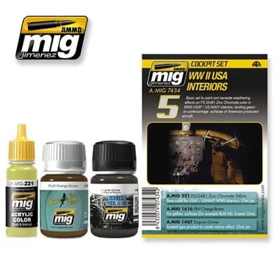 Mig Ammo 7434 WW2 Interiors USA Interiors