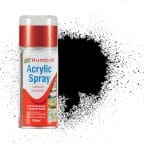 Humbrol No  201 Metalic Black Spray