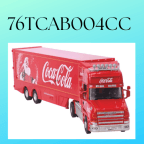 Oxford Diecast 76TCAB004CC 1/76 T Cab Box Trailer Coca Cola Christmas Truck