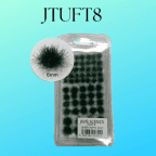 Javis Scenics JTuft 8 Green Grass Tufts 6mm