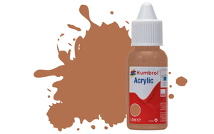 Humbrol Acrylic No 119 Light Earth Matt Dropper Bottle