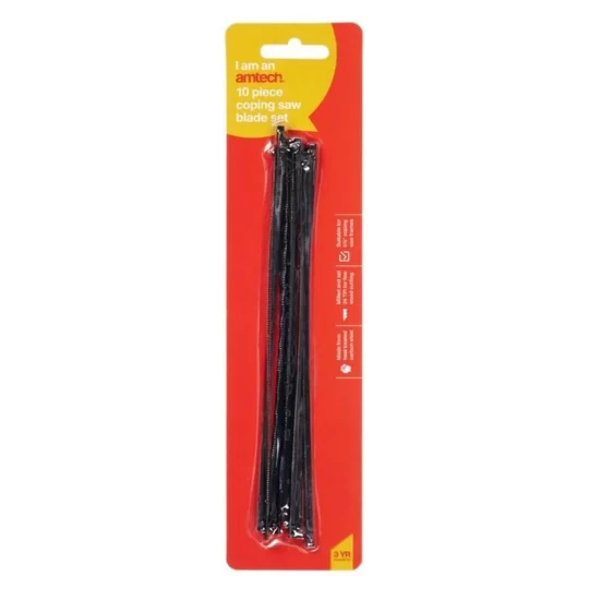 Amtech Tools M2015 10 Piece Coping Saw Blade Set
