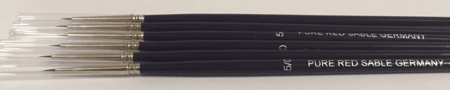 Red Sable Size 0 Paint Brush