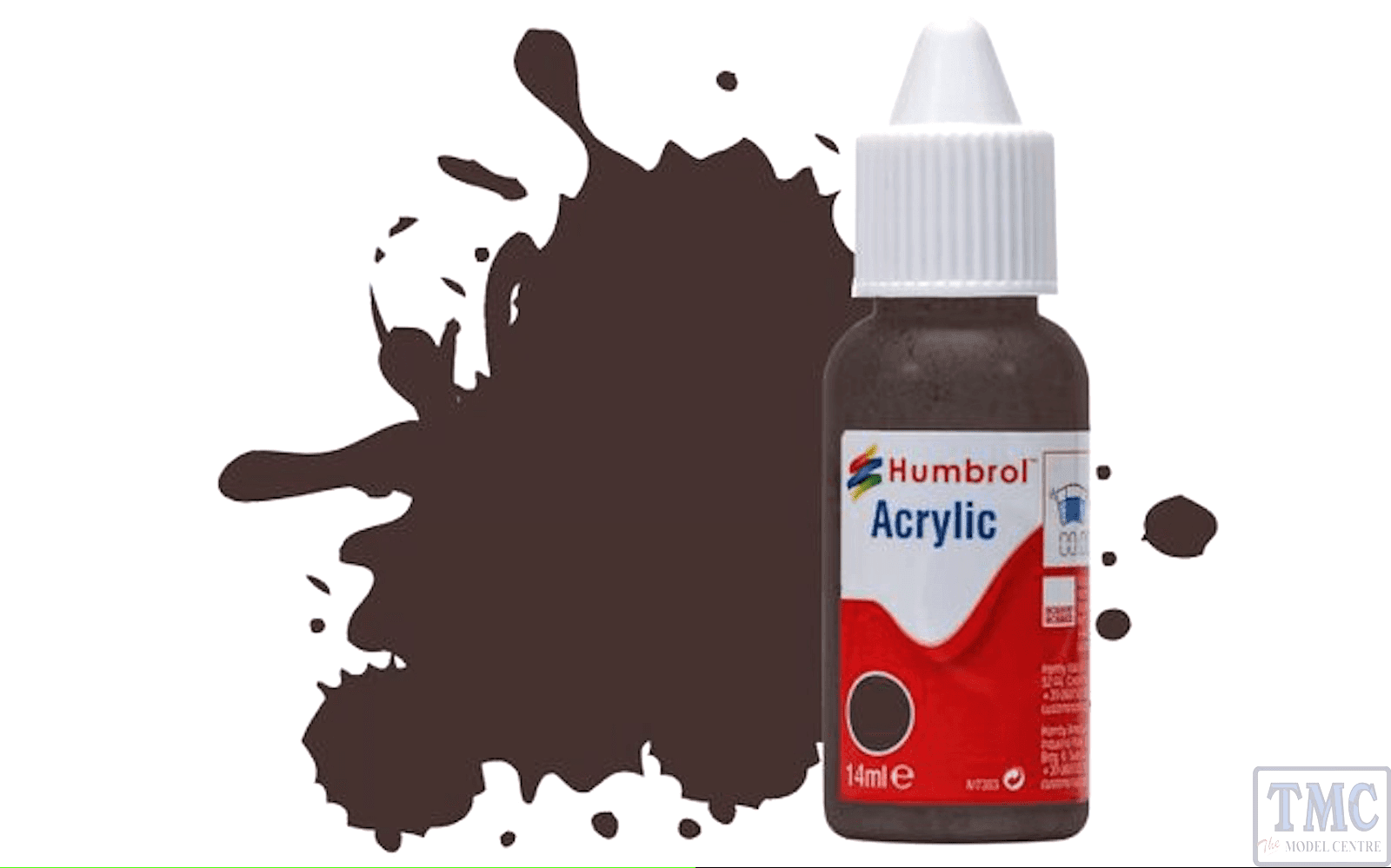 Humbrol Acrylic No.251 Rlm 81 Dark Brown Dropper Bottle 14ML