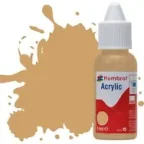 Humbrol Acrylic No.94  Matt Brown Yellow Dropper Bottle