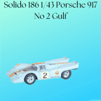 Solido 25 1/43 Porsche 917 Gulf Blue No2