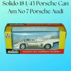 Solido 18 1/43 Porsche Can Am No 7 Porsche Audi