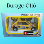 Burago 0116 Peugeot 205 Safari 1/25 Scale